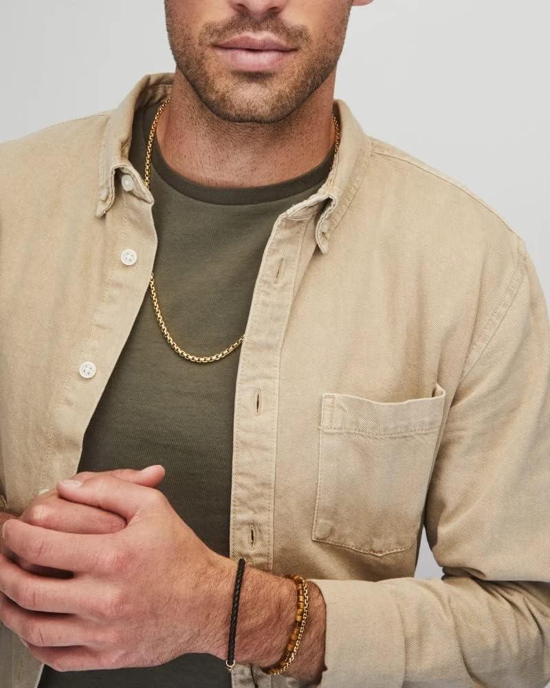 imageKendra Scott Evans Corded Bracelet in 18K Gold Vermeil Fine Jewelry for Men 18K Gold Vermeil Black Leather