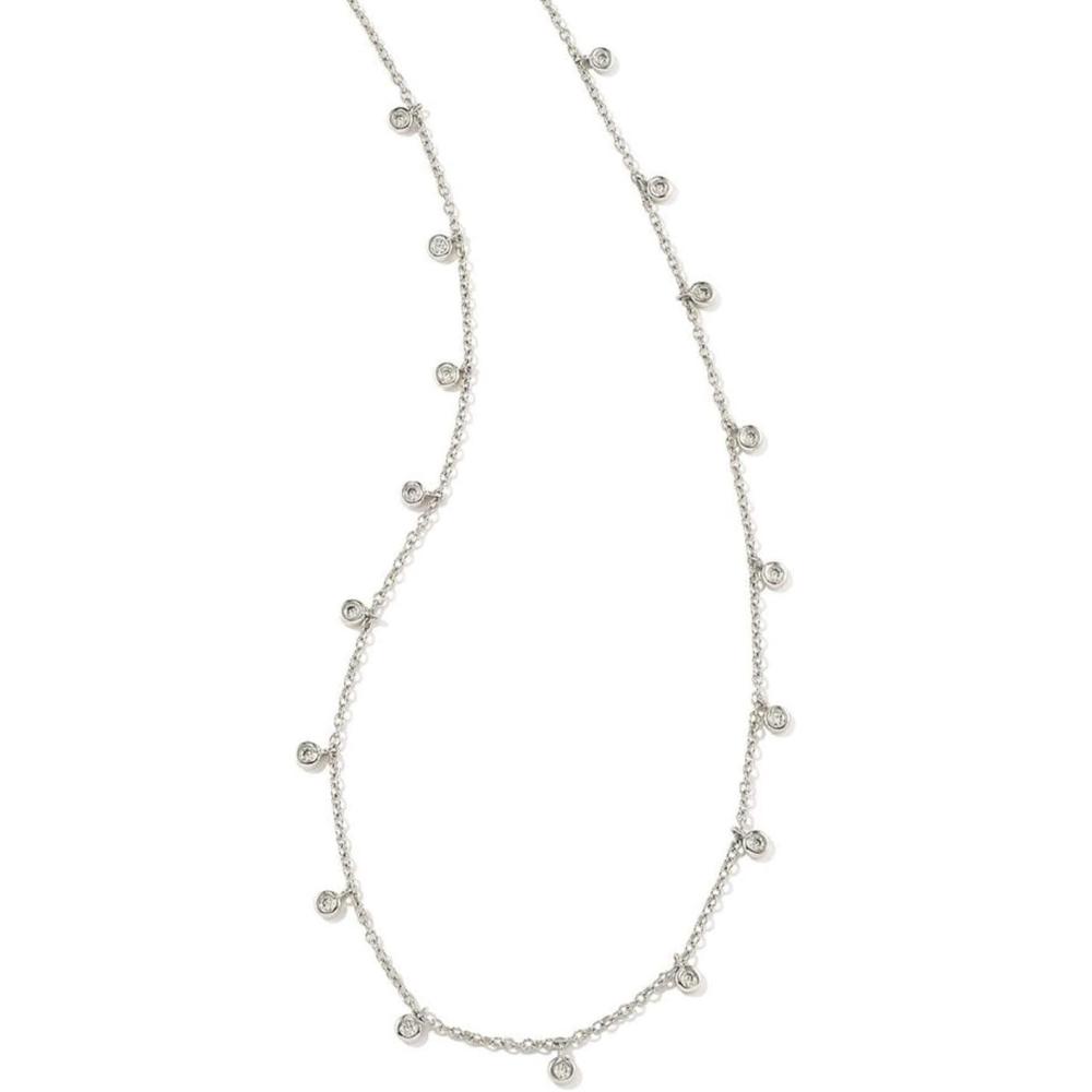 imageKendra Scott Ameila Chain Necklace Fashion Jewelry for WomenRHODIUM