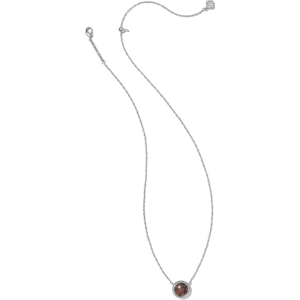 imageKendra Scott Basketball Short Pendant Necklace Fashion Jewelry for WomenRHODIUM