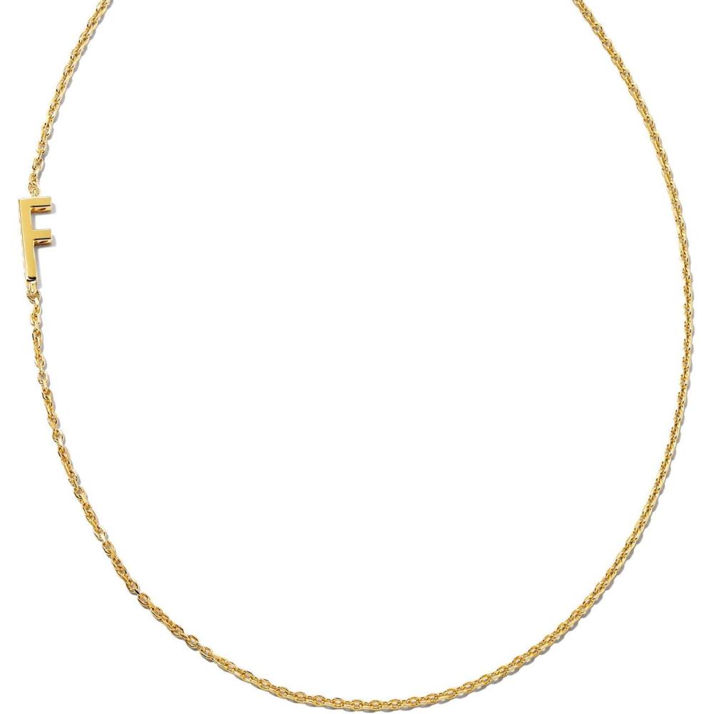 imageKendra Scott Letter AZ Inline Initial Necklace 18k Gold VermeilF