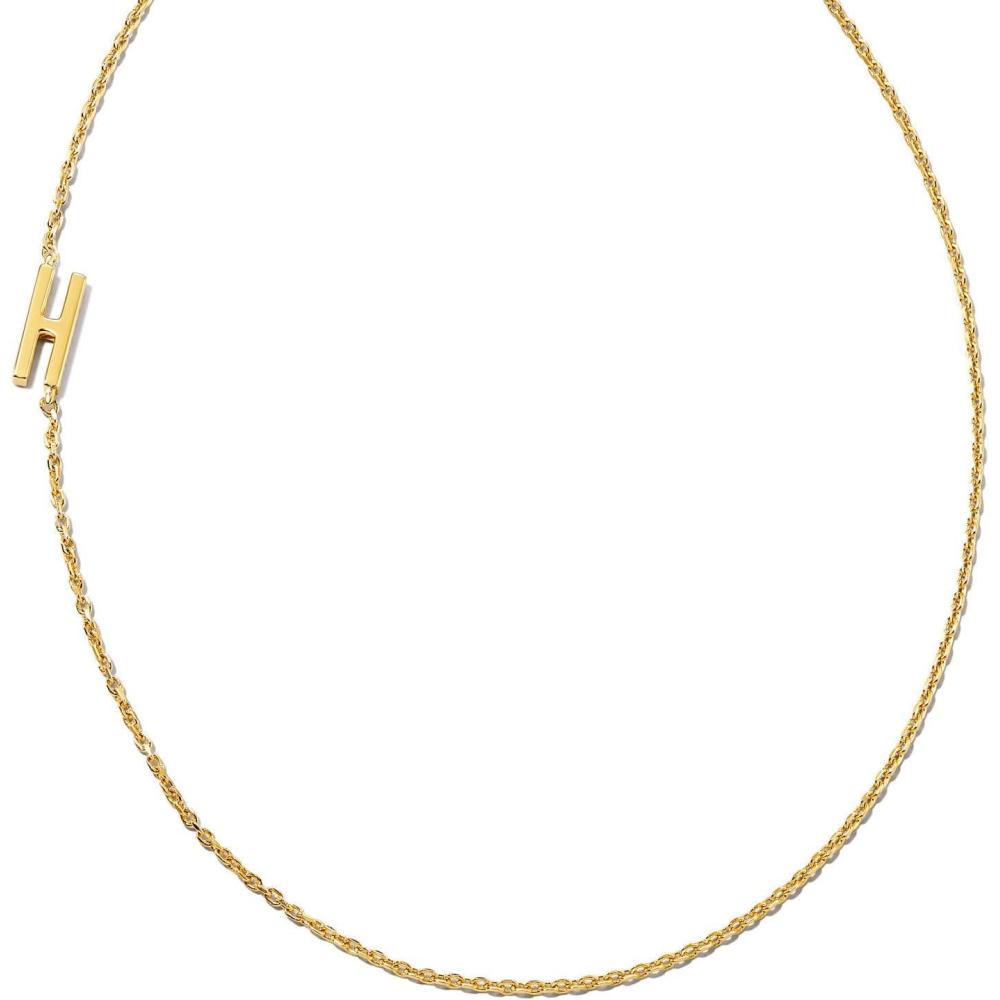 imageKendra Scott Letter AZ Inline Initial Necklace 18k Gold VermeilH