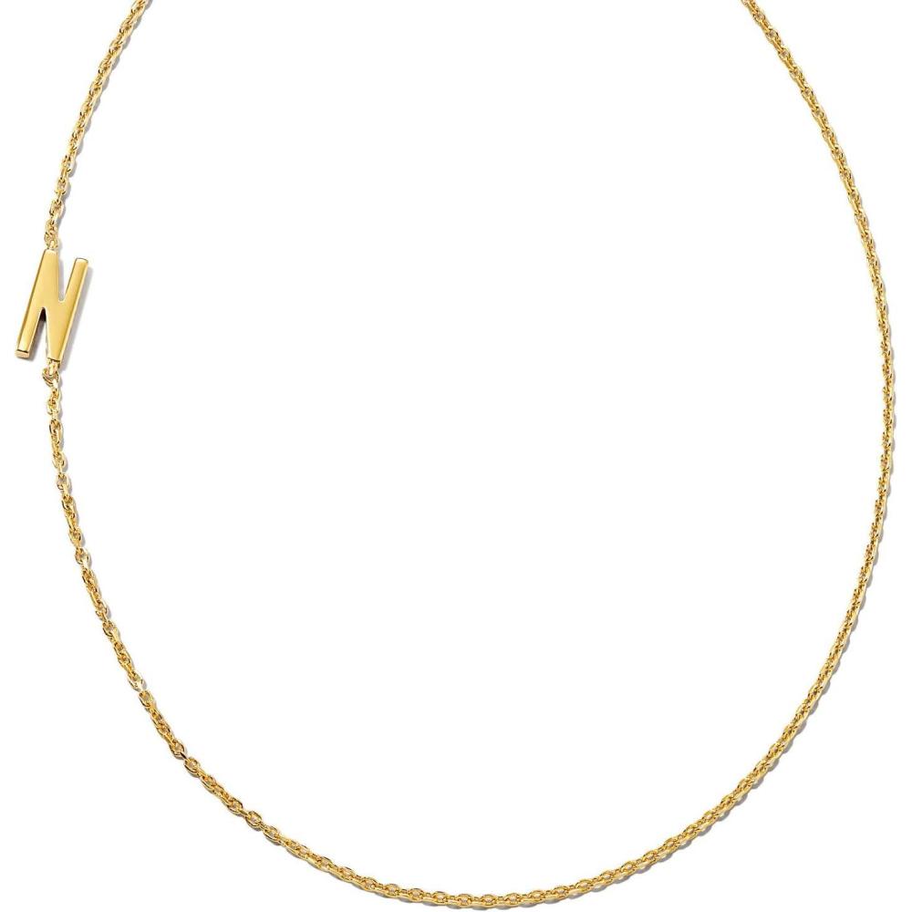 imageKendra Scott Letter AZ Inline Initial Necklace 18k Gold VermeilN