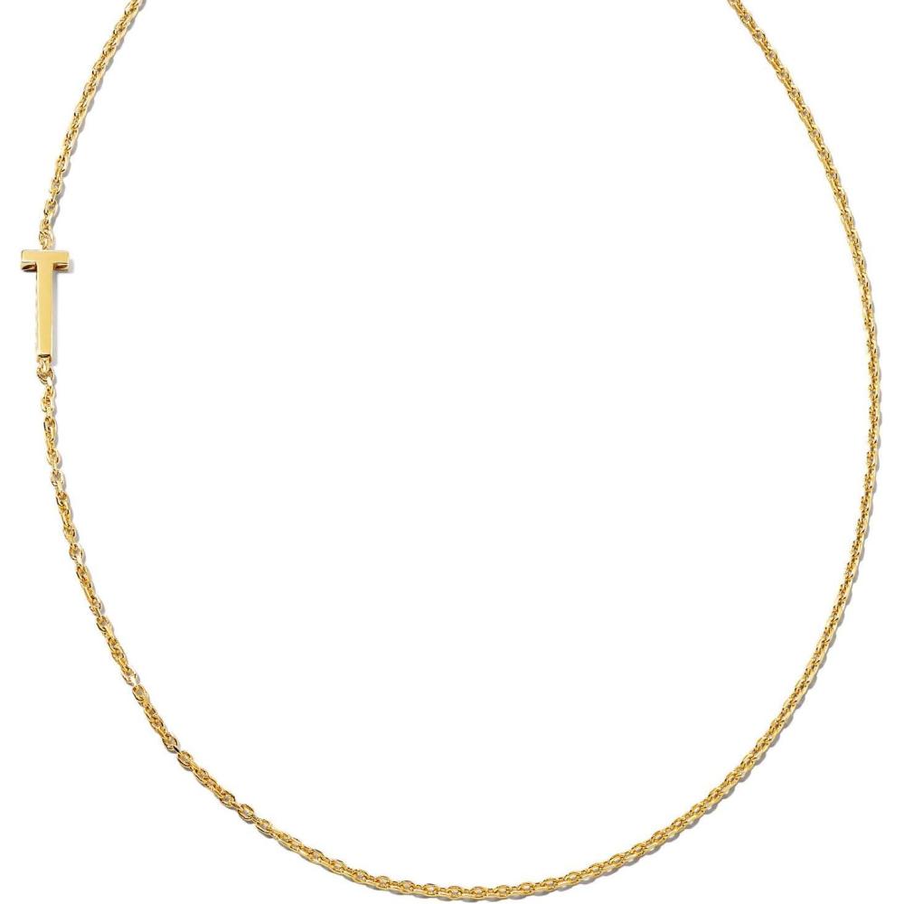 imageKendra Scott Letter AZ Inline Initial Necklace 18k Gold VermeilT