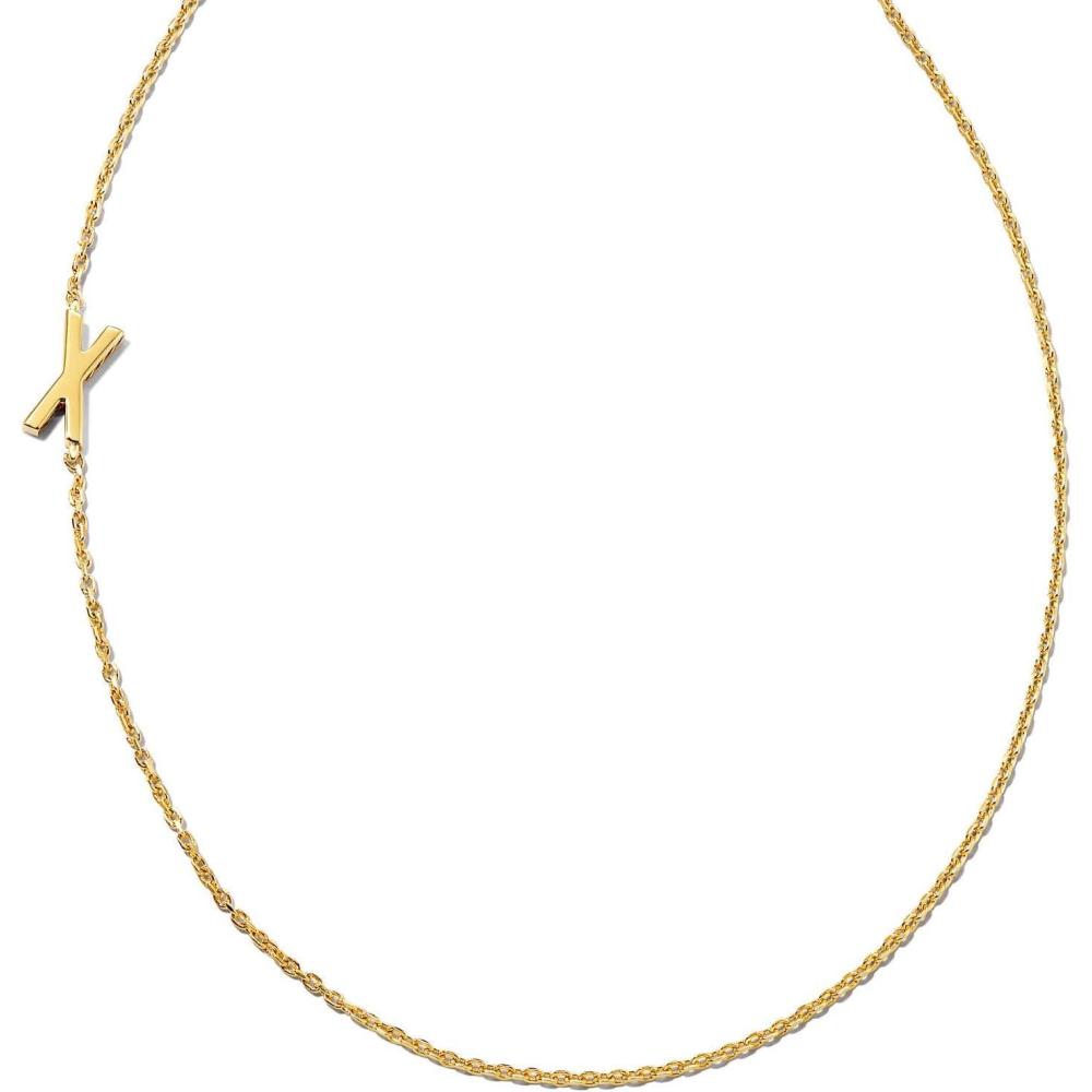 imageKendra Scott Letter AZ Inline Initial Necklace 18k Gold VermeilX
