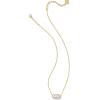 Kendra Scott Elisa Oval Pendant Necklace in Red White and Blue Star Illusion and Gold(GOLD – LILAC KYOCERA OPAL)