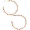 Kendra Scott Veronica Hoop Earrings(ROSE GOLD – IRIDESCENT CRYSTAL)