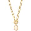 Kendra Scott Daphne Link And Chain Necklace, Fashion Jewelry for Women(IVORY MOTHER OF PEARL)