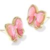 Kendra Scott Haley Bow Stud Earrings, Fashion Jewelry for Women(GOLD – BLUSH IVORY MOTHER OF PEARL)