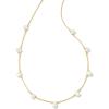 Kendra Scott Leighton 14k Gold-Plated Pearl Strand Necklace in White Pearl, Fashion Jewelry for Women