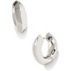 Kendra Scott Mikki Metal Huggie Earring, Fashion Jewelry for Women(RHODIUM – POLISHED METAL)