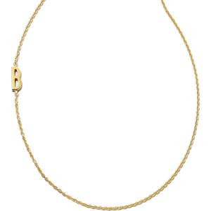Kendra Scott Letter A-Z Inline Initial Necklace, 18k Gold Vermeil(B)