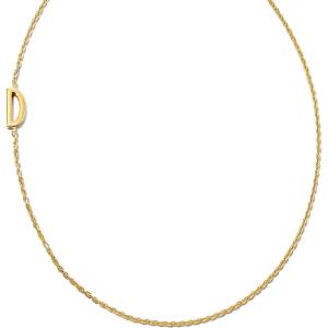 Kendra Scott Letter A-Z Inline Initial Necklace, 18k Gold Vermeil(D)