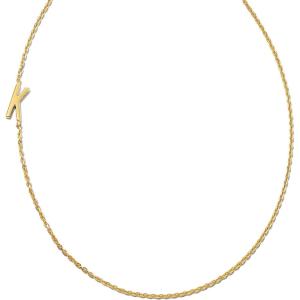 Kendra Scott Letter A-Z Inline Initial Necklace, 18k Gold Vermeil(K)