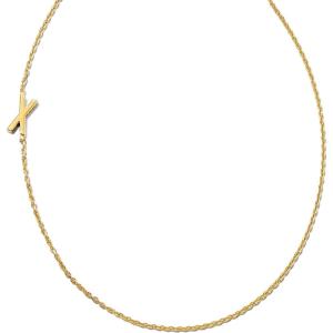 Kendra Scott Letter A-Z Inline Initial Necklace, 18k Gold Vermeil(X)
