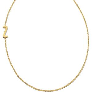 Kendra Scott Letter A-Z Inline Initial Necklace, 18k Gold Vermeil(Z)