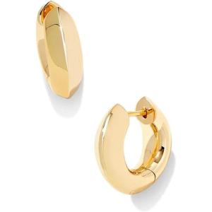 Kendra Scott Mikki Metal Huggie Earring, Fashion Jewelry for Women(GOLD – POLISHED METAL)