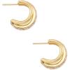 Kendra Scott Livy Huggie Earrings(GOLD METAL)