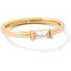Kendra Scott Juliette Band Ring in White Crystal, Fashion Jewelry for Women(GOLD – WHITE CRYSTAL)