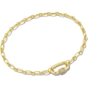 Kendra Scott Bristol Chain Bracelet, 18k Gold Vermeil, White Sapphire(WHITE SAPPHIRE)