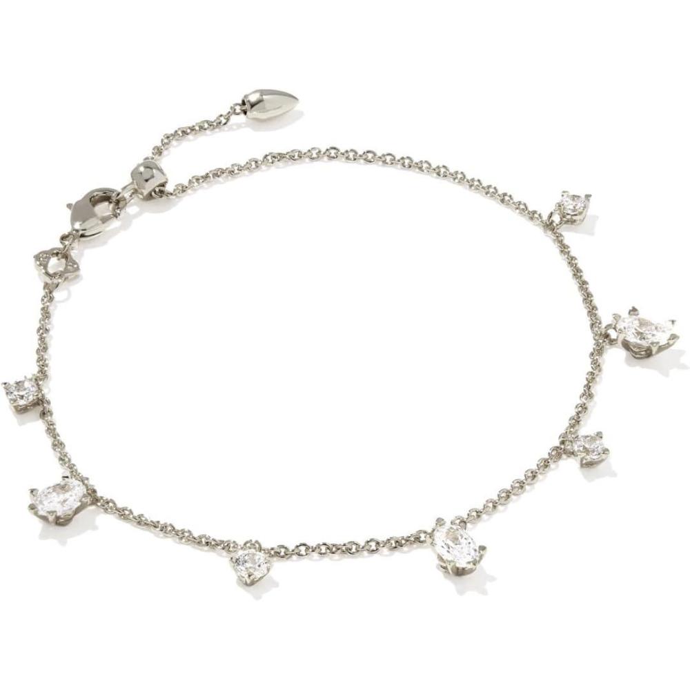 imageKendra Scott Cailin Delicate Chain Bracelet Fashion Jewelry for WomenRHODIUM  WHITE CUBIC ZIRCONIA