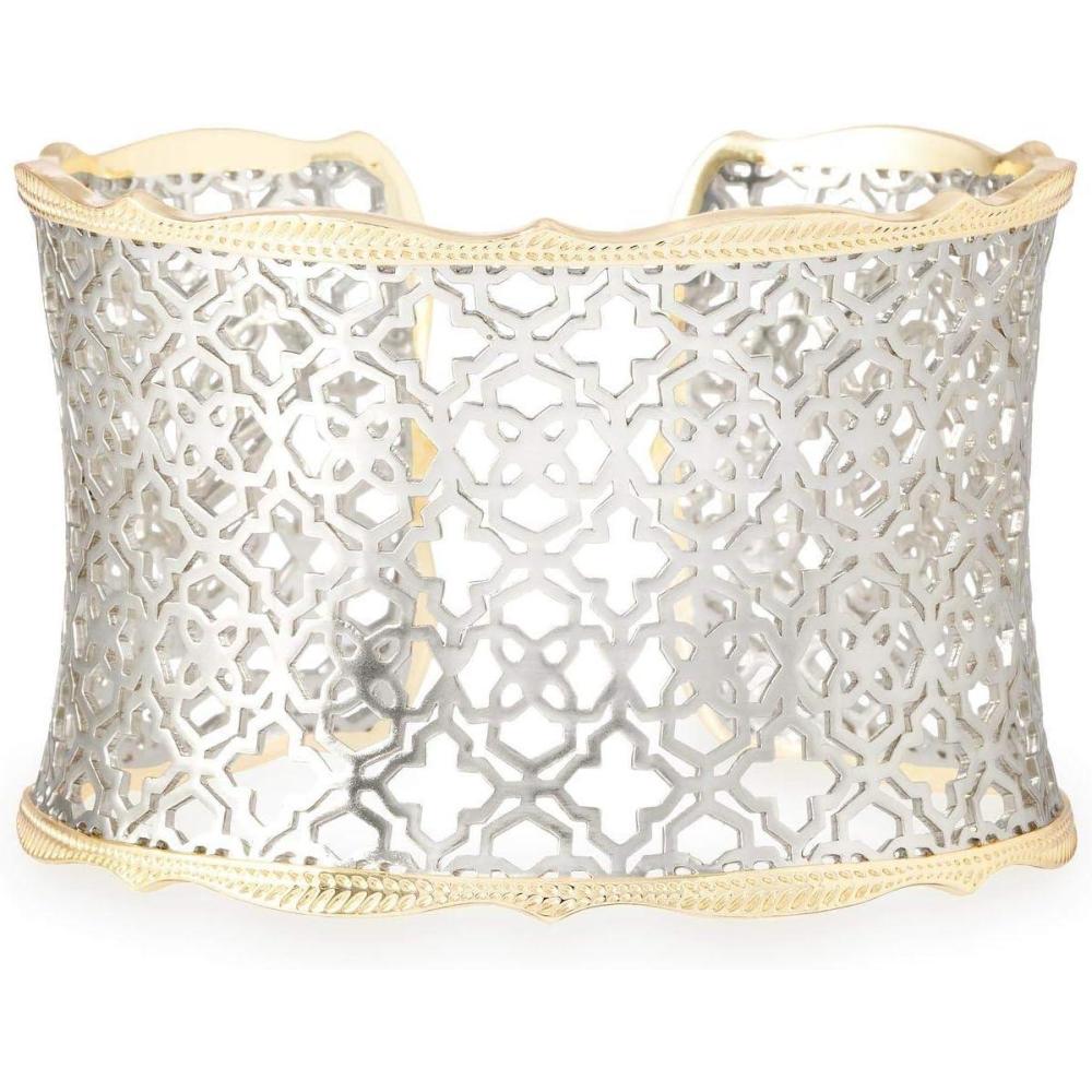 imageKendra Scott Candice Cuff Bracelet for WomenGOLD  RHODIUM METAL