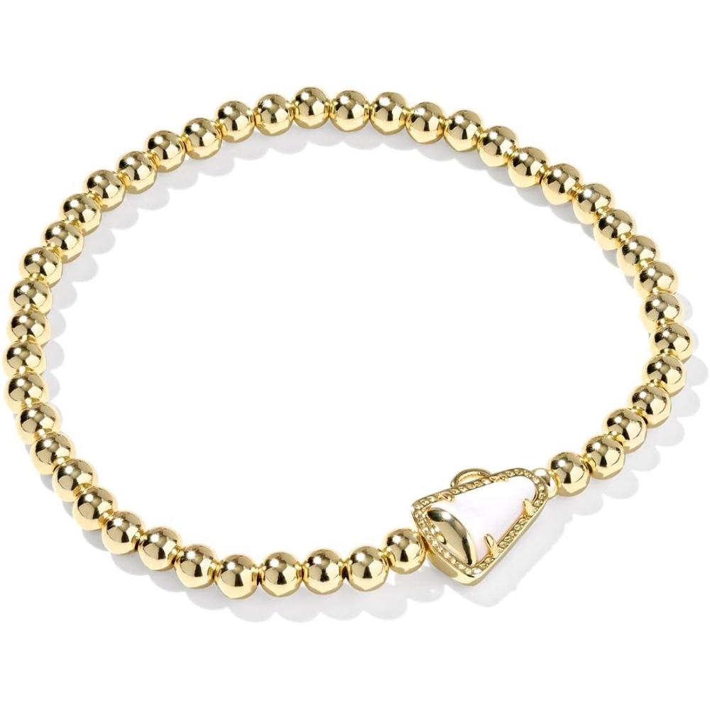 imageKendra Scott Cheer Stretch Bracelet Fashion Jewelry for WomenWHITE MOTHER OF PEARL