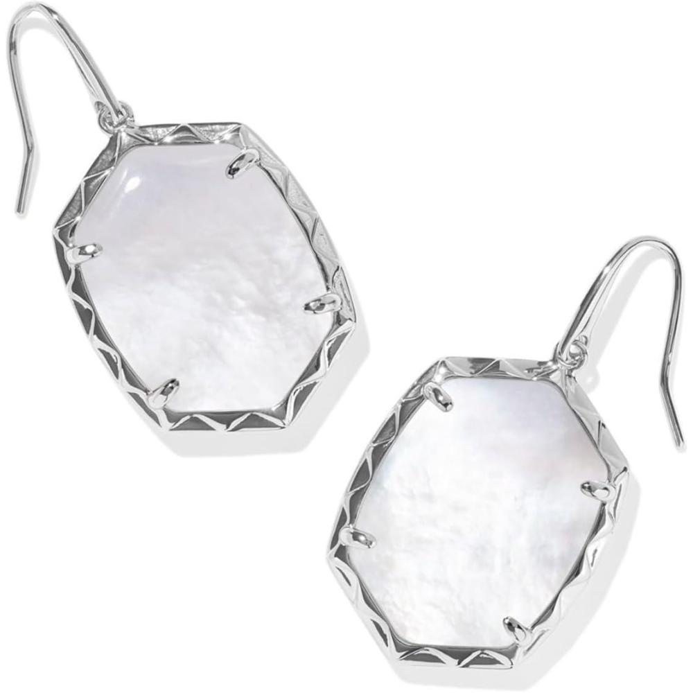 imageKendra Scott Daphne Drop Earrings Fashion Jewelry for WomenSilver Ivory Mother Of Pearl