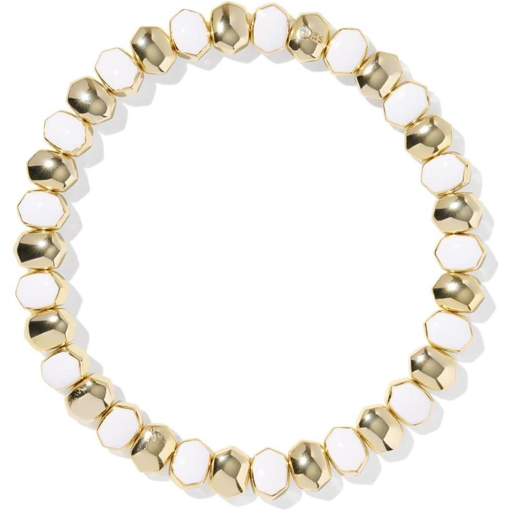 imageKendra Scott Daphne Enamel Stretch Bracelet Fashion Jewelry for WomenWHITE ENAMEL