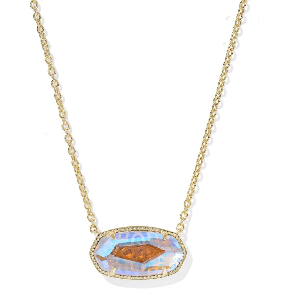 imageKendra Scott Elisa Statement Short Pendant NecklaceFashion Jewelry for WomenGOLD  DICHROIC GLASS