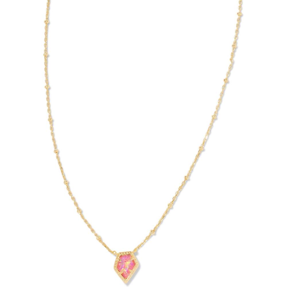 imageKendra Scott Framed Tess Satellite Pendant Necklace Fashion Jewelry for WomenGOLD LUSTER  ROSE PINK OPAL
