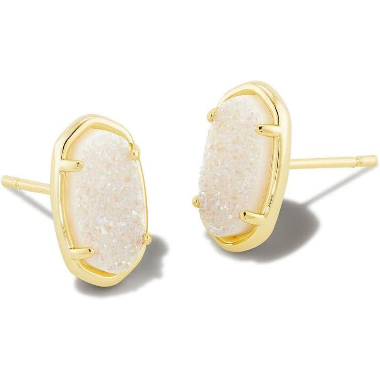 imageKendra Scott Grayson Stone Stud EarringsGOLD IRIDESCENT DRUSY