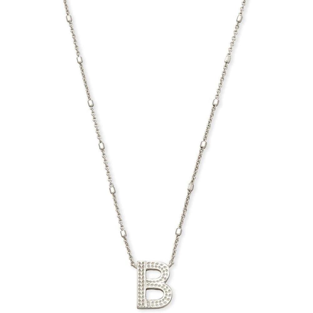 imageKendra Scott Letters AZ Pendant Necklace for Women Fashion Jewelry RhodiumPlated BrassLetter B