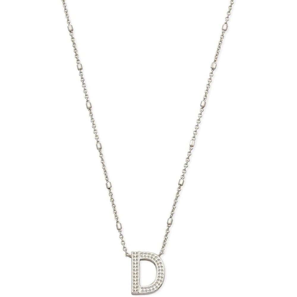 imageKendra Scott Letters AZ Pendant Necklace for Women Fashion Jewelry RhodiumPlated BrassLetter D