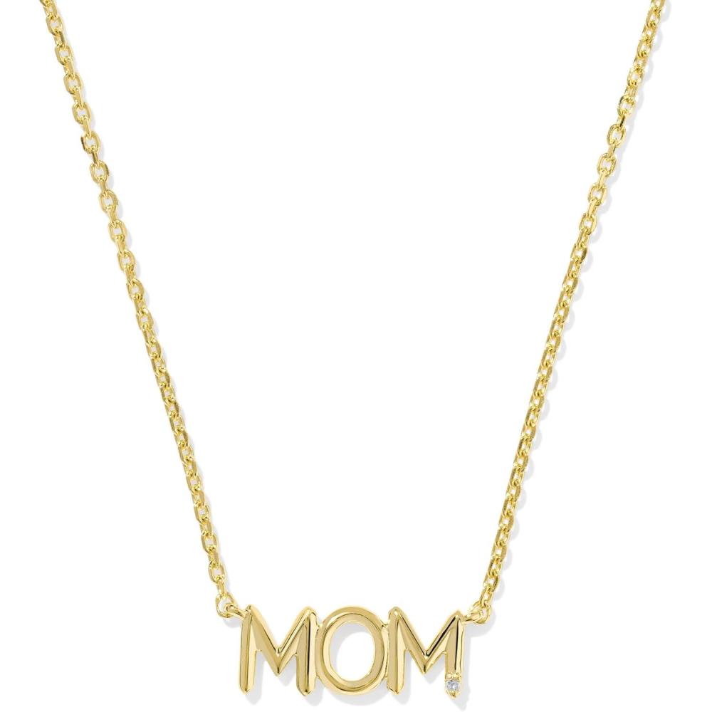 imageKendra Scott Mom Sparkle Short Pendant Necklace DemiFine Jewelry for Women18K GOLD VERMEIL