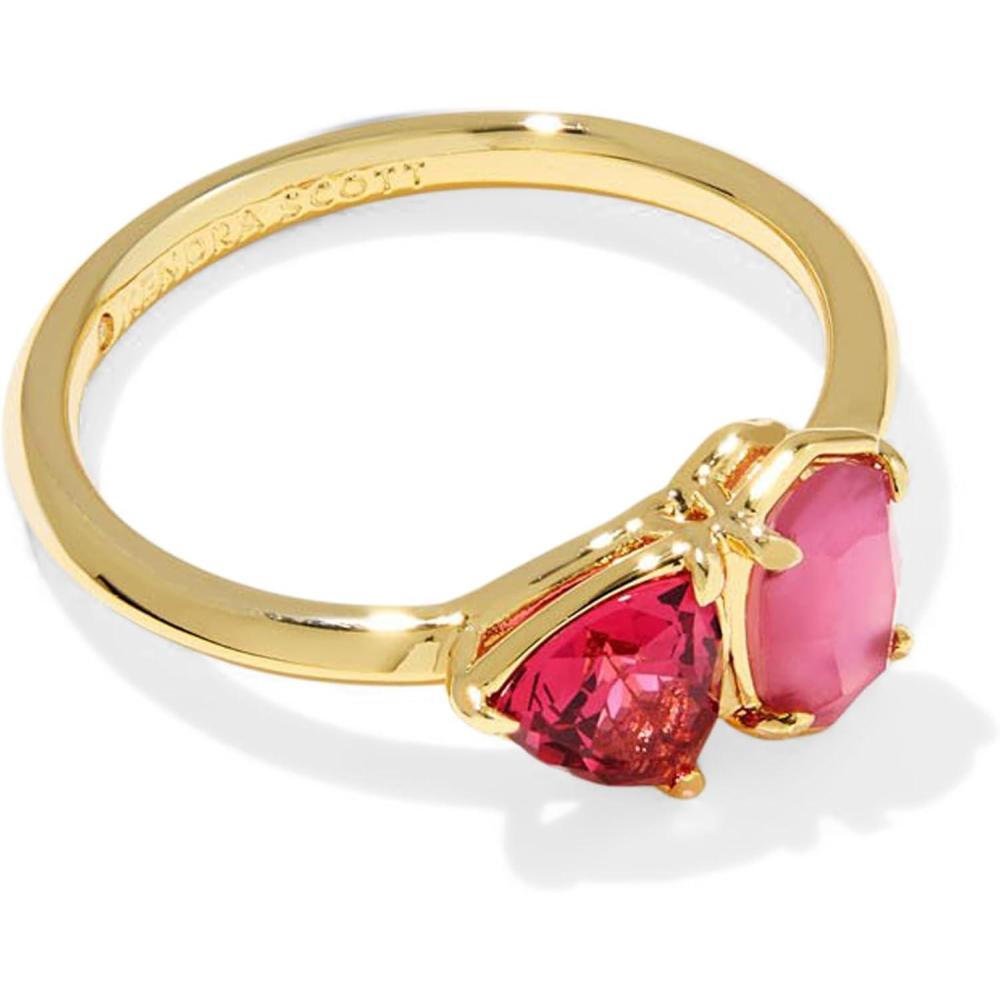 imageKendra Scott Tatum Band Ring Fashion Jewelry for WomenGold Pink Mix
