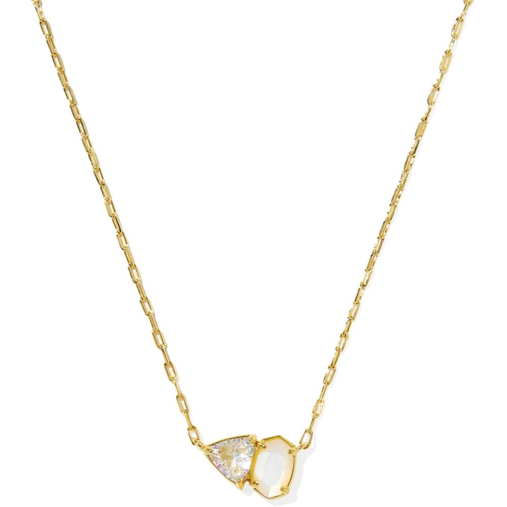 imageKendra Scott Tatum Short Pendant Necklace Fashion Jewelry for WomenGOLD NEUTRAL MIX