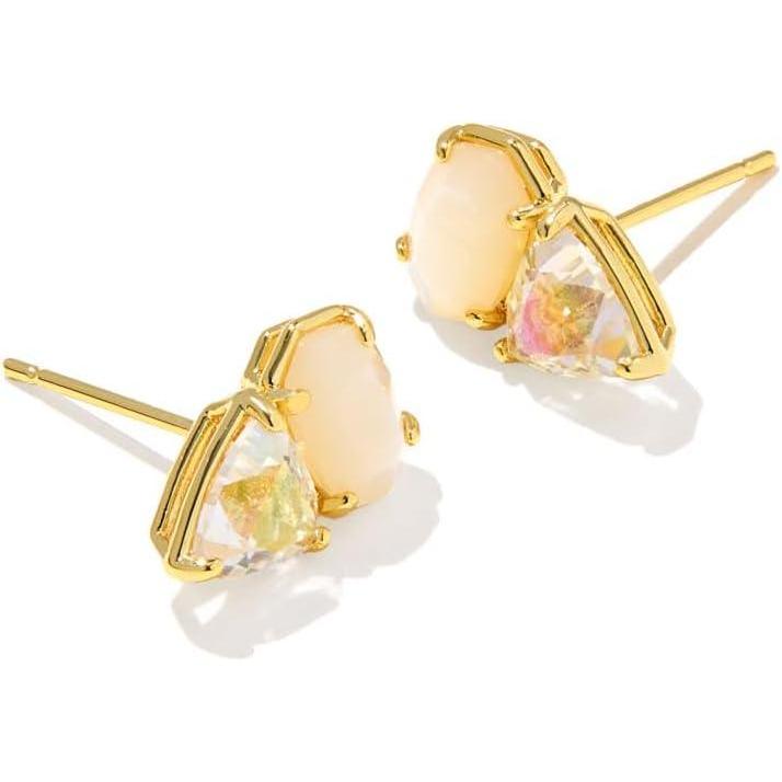 imageKendra Scott Tatum Stud Earrings Fashion Jewelry for WomenGOLD  NEUTRAL MIX