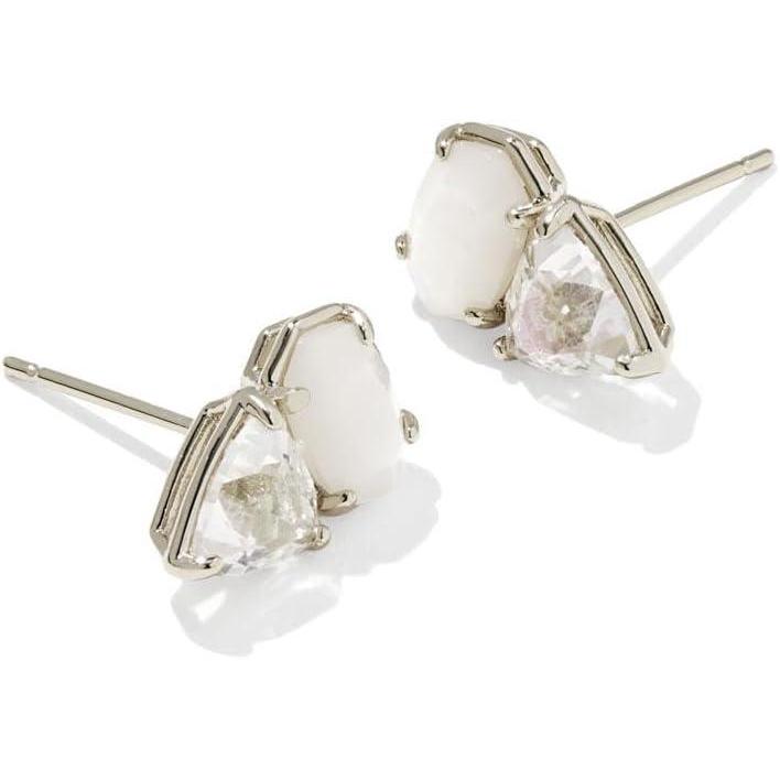 imageKendra Scott Tatum Stud Earrings Fashion Jewelry for WomenRHODIUM  NEUTRAL MIX