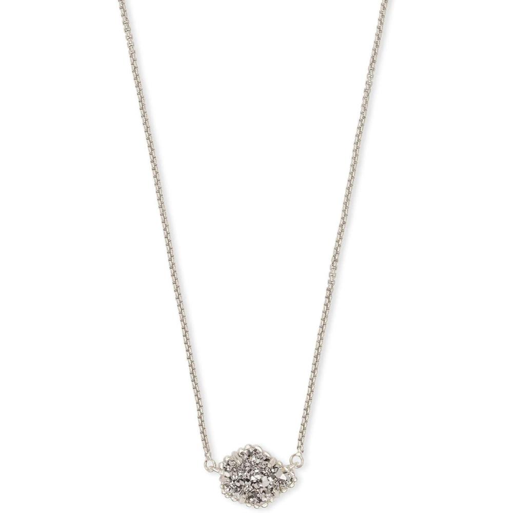 imageKendra Scott Tess Pendant Necklace for Women Fashion JewelryRHODIUM  PLATINUM DRUSY