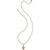 Kendra Scott Adeline Short Pendant Necklace, Fashion Jewelry for Women(MARBLED AMBER ILLUSION)