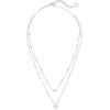 Kendra Scott Ari Heart Multistrand Necklace, Fashion Jewelry for Women(RHODIUM METAL)