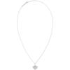 Kendra Scott Ari Pave Heart Sterling Silver Charm Necklace in White Diamond, Fine Jewelry for Women