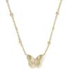 Kendra Scott Cailey Butterfly Pendant Necklace, Fashion Jewelry for Women(GOLD PINK OPALESCENT RESIN)