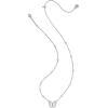 Kendra Scott Cailey Butterfly Pendant Necklace, Fashion Jewelry for Women(RHODIUM-IVORY MOTHER OF PEARL)