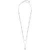 Kendra Scott Clove Multi Strand Adjustable Length Necklace for Women, Fashion Jewelry(BRIGHT SILVER – WHITE GOLD METAL)
