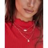 Kendra Scott Clove Multi Strand Adjustable Length Necklace for Women, Fashion Jewelry(BRIGHT SILVER – WHITE GOLD METAL)