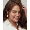 Kendra Scott Dani Drop Earrings for Women, Fashion Jewelry(RHODIUM – OCEAN KYOCERA OPAL)