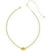 Kendra Scott Elisa Beaded Necklace, Fashion Jewelry for Women(CHARTREUSE GREEN MOTHER OF PEARL)