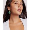 Kendra Scott Elle Drop Earrings in Bronze Veined Green Malachite, 14k Gold-Plated Brass, Fashion Jewelry for Women
