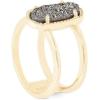 Kendra Scott Elyse Ring for Women, Fashion Jewelry(GOLD – PLATINUM DRUSY)
